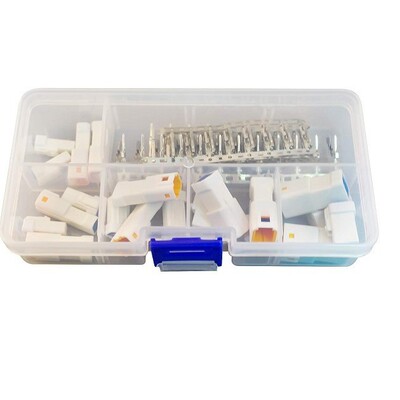196PCS JST连接器24 22 20 AWG电线2/3/4/6/8 PIN 19套