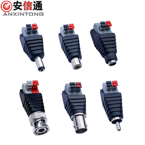 BNC AV RCA 按压款音频连接头 卡线款视频接头 音频接头 RCA接头