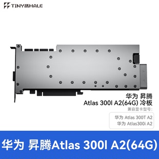 TINY WHALE Atlas 300I A2显卡全金属水冷头微水道 全覆盖 轻量化