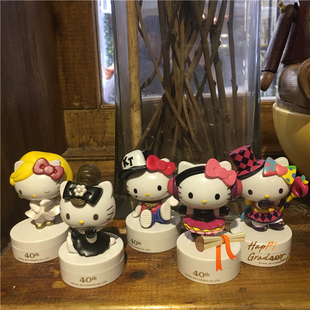 限量HelloKitty凯蒂猫全明星百变舞会盲盒首饰收纳盒车摆件动漫