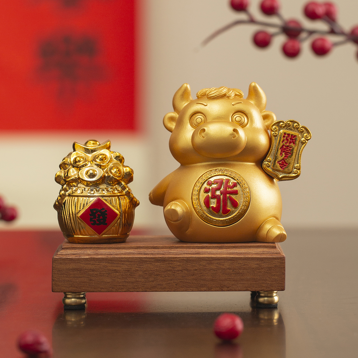 华尔街牛摆件办公室桌面工位股票玄学牛市炒股招财吉祥物生日礼物