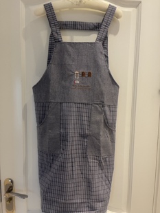 纯棉冬季大人防水围裙家用厨房做饭网红洋气工作服画画奶茶店围裙