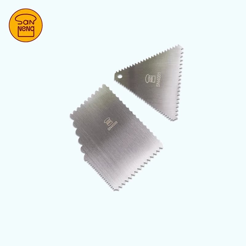 三能不锈钢三角齿型刮板 齿形三角刮板刮片SN4081SN4098烘焙工具 - 实物图