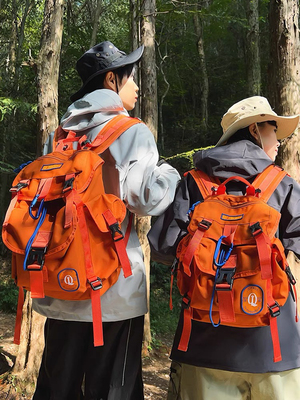 登山包小众设计潮牌户外男女中性防水青年徒步背包旅行双肩包书包