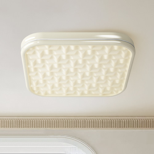 宝照小黄巴吸顶灯 马卡龙简约卧室儿童房吸顶灯正方形自然光色温