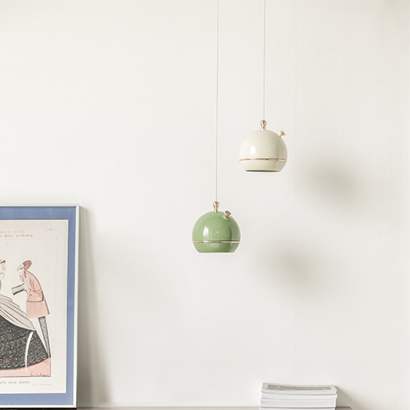 宝照泡泡鱼小吊灯 鼠尾草绿单头床头现代简约法式奶油风卧室灯,家装灯饰光源,床头/玄关/吧台/过道吊灯,淘宝优惠券,粉丝福利购,淘宝优惠卷