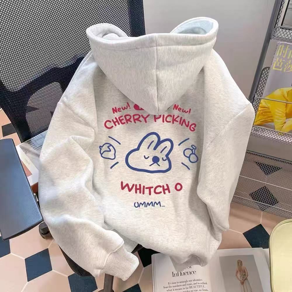 女童早春连帽卫衣2025春秋新款