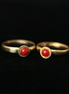 海外回流意大利镶嵌有机宝石戒指