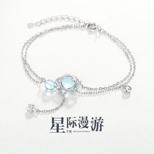 纯银手链女2025年新款轻奢小众 精致高颜值学生党生日礼物送女生