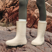 雨鞋 女中筒2026新款 外穿雨靴硅胶防滑厨房胶鞋 高档时尚 成人防水鞋