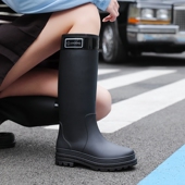 高筒雨鞋 男女户外徒步防水鞋 防滑时尚 军登大码 外穿雨靴高颜值套鞋