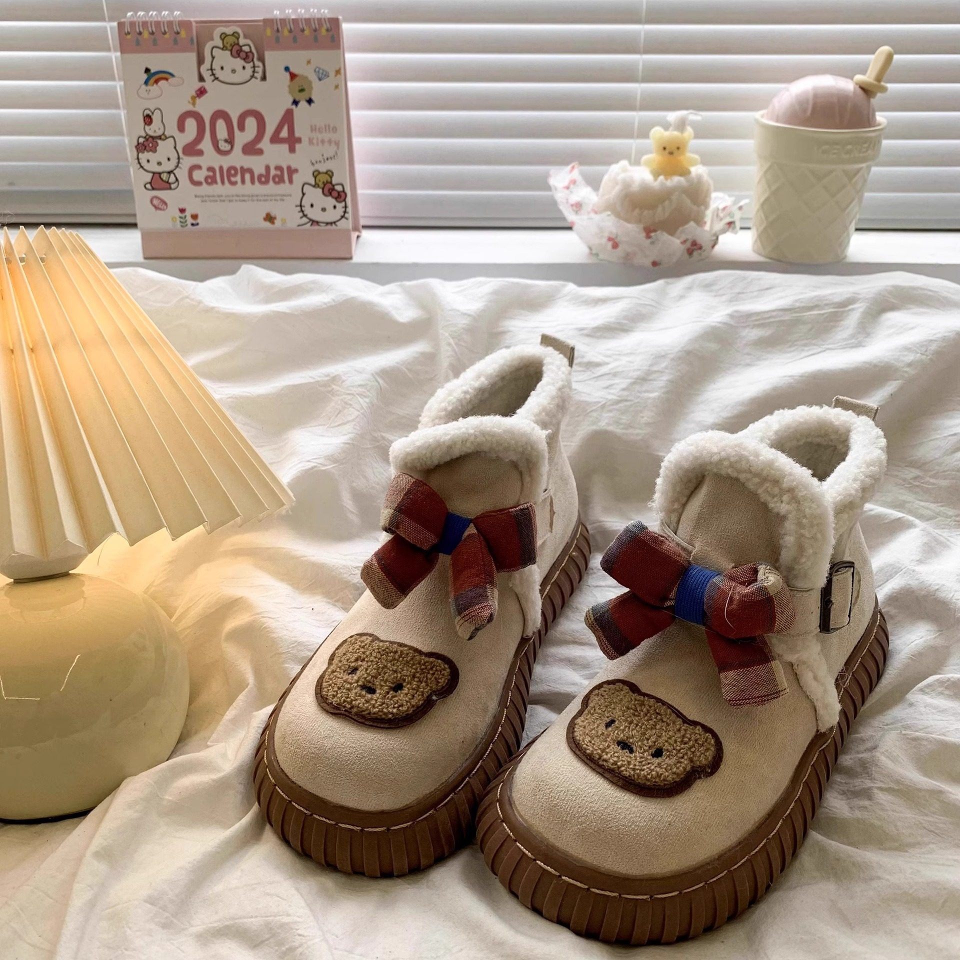 青岛福客来女鞋代工厂可爱东北雪地靴女2026冬季新款加绒加厚保暖,女鞋,时尚雪地靴,淘宝优惠券,粉丝福利购,淘宝优惠卷