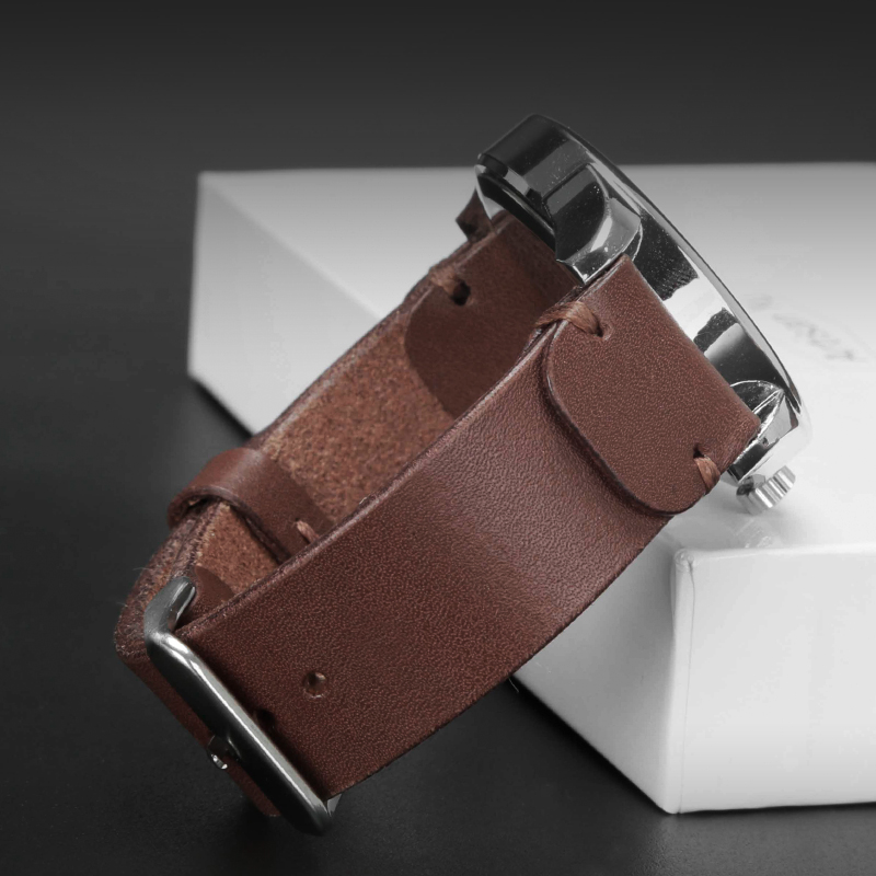 禹匠手工真皮表带原创男腕带