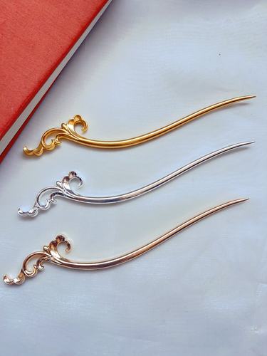 合金古风饰品如意花发簪