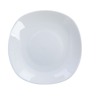 方形菜盘骨瓷深汤盘家用唐山陶瓷餐具盘子碟子欧式纯白碗盘套装