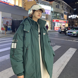 XZ213-MY50-P148控168港风大码冲锋连帽加厚棉衣防水设计，男装棉衣，星座213