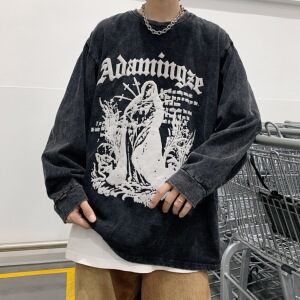 XZ213-JK06-P65控78 做旧发泡工艺320克重磅纯棉卫衣主推差价足！图片