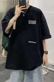 XZ213-19D99-P25控38个性字母印花港风大码T恤圆领，男装T恤，星座213