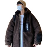 MY18-P148控168加厚羊羔毛连帽棉衣高品质棉服，男装棉衣，星座213