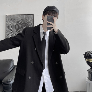 XZ213-19XZ06 -七色大码西装男港风排扣西服M-5XL图片