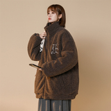 XZ213-MY45-P128控148外套冬季刺绣羊羔毛高品质重磅美式棉服，男装棉衣，星座213