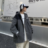 XZ213-JK8801-P108控128港风大码连帽夹克，男装夹克，星座213