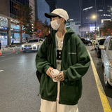 XZ213-19W55-P55控68纯色大码百搭卫衣长袖开衫连帽，男装卫衣，星座213