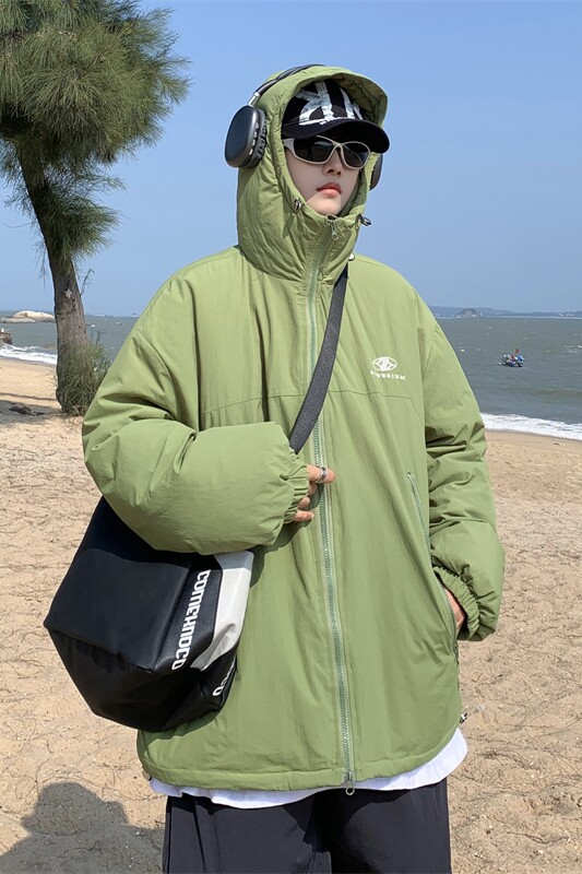 XZ213-MY31-P128控148港风大码加厚冲锋衣棉服防水防风高品质,男装夹克,星座213
