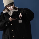 XZ-213-MY10-P128控168冬季羊羔绒工装假两件加厚棉服，男装棉衣，星座213