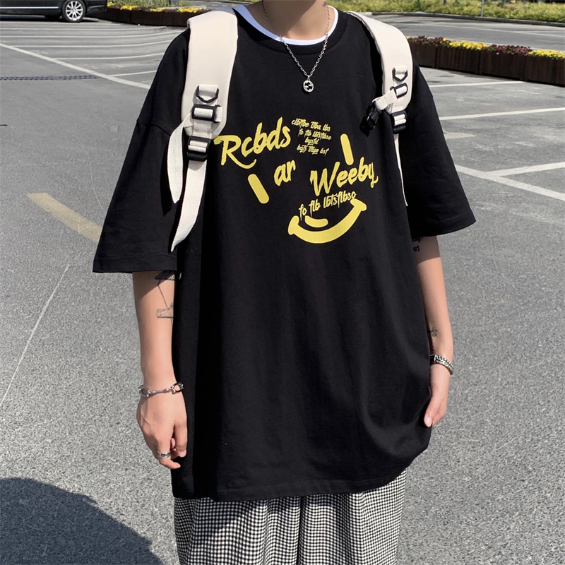 XZ213-19D111-P25控38大码创意印花宽松T恤潮流男短袖,男装T恤,星座213