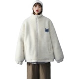 XZ213-MY09-P128控148加厚羊羔毛刺绣棉衣中性长袖，男装棉衣，星座213