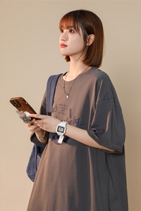XZ213-19D111-P25控38 大码创意印花宽松T恤潮流男短袖印花短袖图片