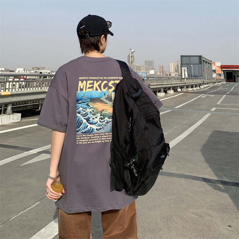 XZ213-21D05-P25控38港风大码印花清凉一夏T恤,男装T恤,星座213