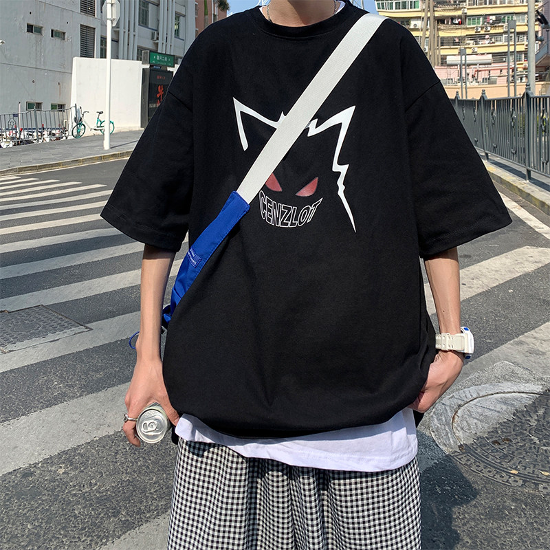 XZ213-T173-P25控38大码印花T恤宽松卡通夏季,男装T恤,星座213