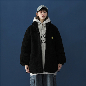 XZ213-MY09-P128控148-加厚羊羔毛刺绣棉服   点击率高图片