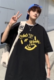 XZ213-19D111-P25控38大码创意印花宽松T恤潮流男短袖，男装T恤，星座213