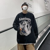 XZ213-JK06-P65控78做旧发泡工艺320克重磅纯棉卫衣主推差价足！，男装卫衣，星座213