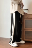 XZ213-DK31-P45控58港风大码条纹直筒卫裤，男装休闲裤，星座213