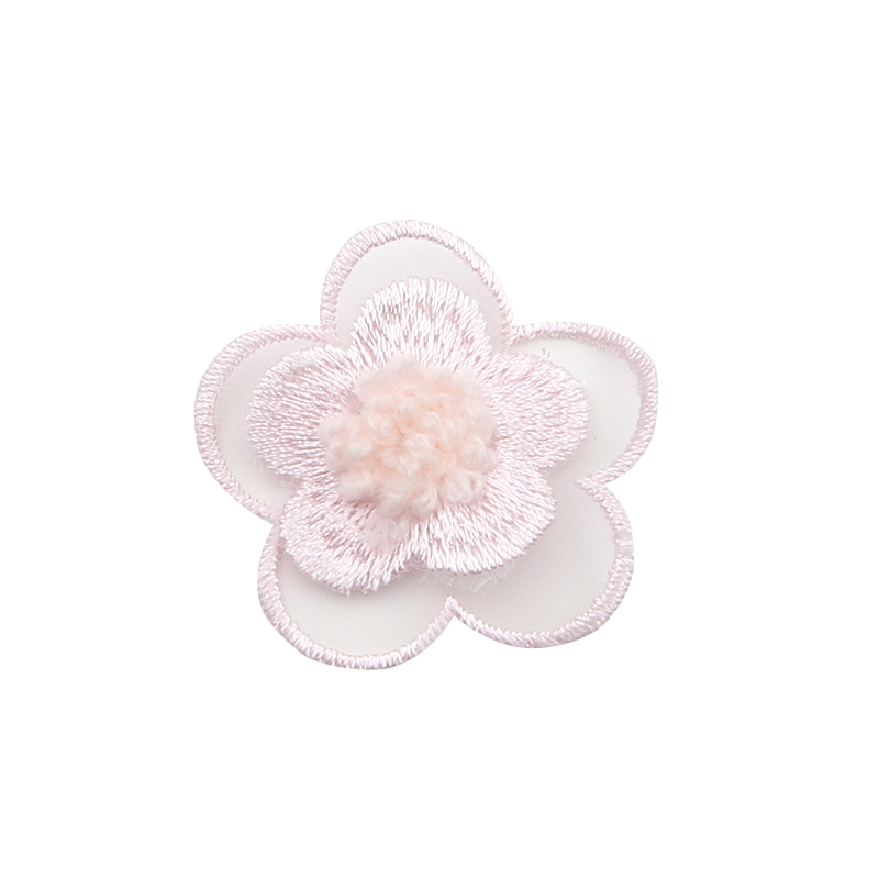 蝴蝶花朵粉色裙子破洞小号补丁贴
