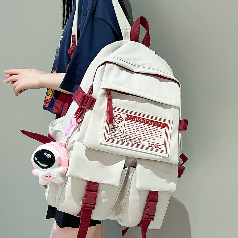 书包初中女生大容量2023年新款高颜值小众日系高中学生女孩双肩包