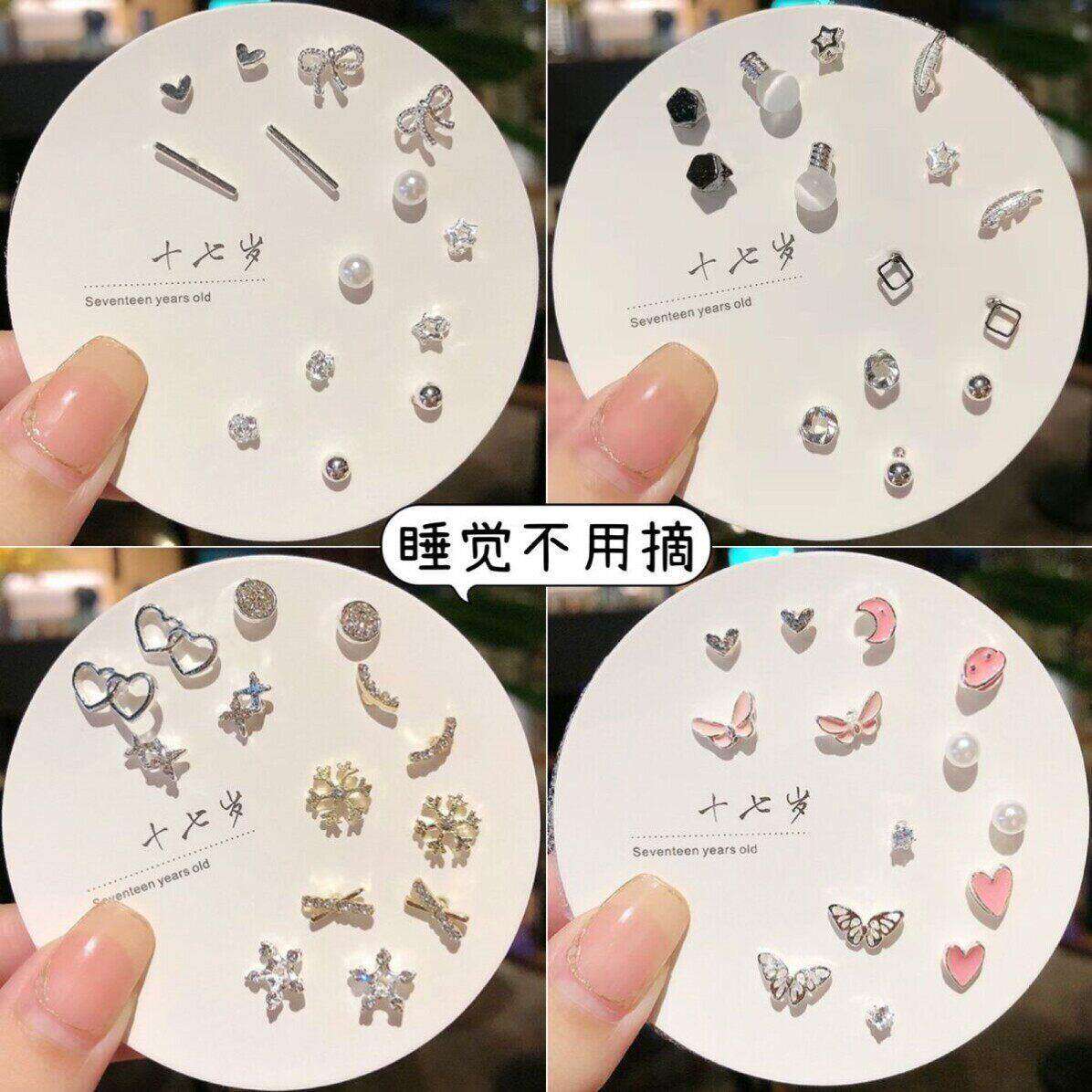 小女孩耳钉儿童款纯银耳钉女纯银简约小众设计感法式耳环2024年新