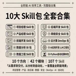AI全栈技能工具库10大Skill包