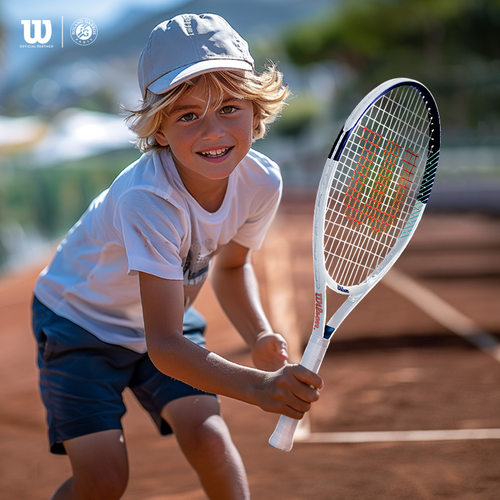wilson威尔胜儿童网球拍法网联名