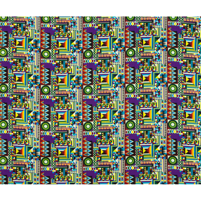 非洲印花蜡染布肯特几何面料