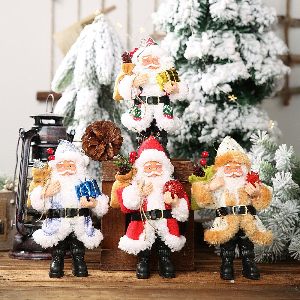 christmas resin santa claus doll ornaments圣诞节树脂玩偶摆件