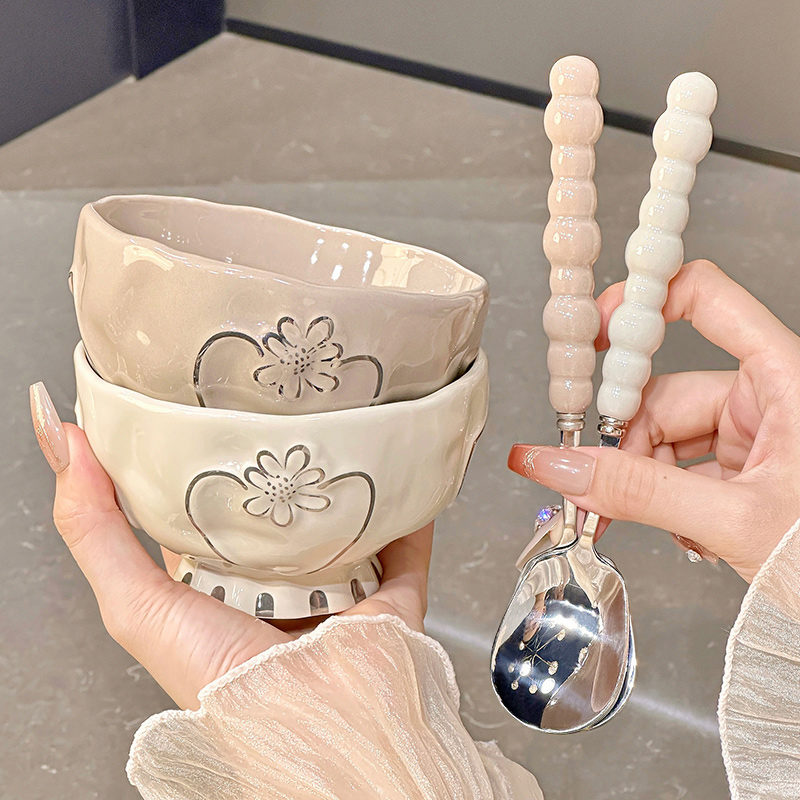 颂家乐高颜值陶瓷碗家用