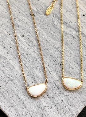 【芝麻芒果】美单Ettika简约淡金色镀18k项链