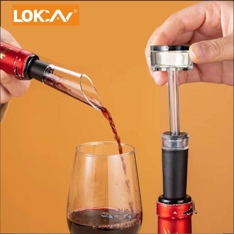 酒塞倒酒器红酒葡萄酒密封酒塞酒具套装倒酒醒酒器真空酒塞分酒器