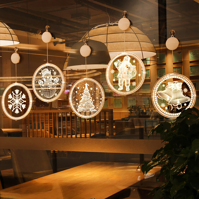 圣诞节装饰品场景布置店面店铺创意小挂饰橱窗圣诞树挂件氛围装扮