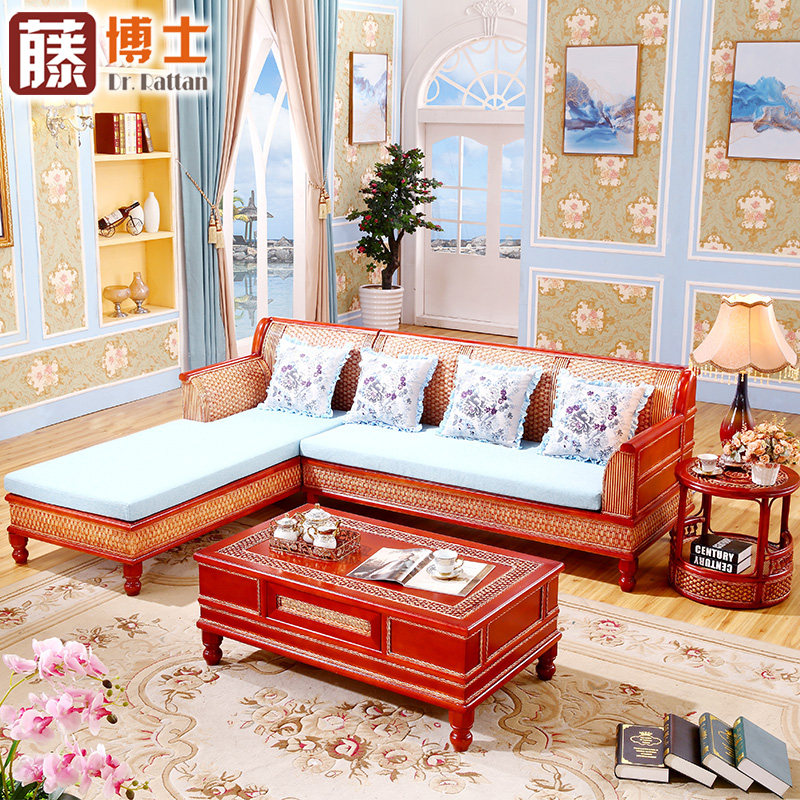 藤沙發藤椅貴妃轉角三人沙發組合L型 中式客廳藤編休閑小戶型家具在類目 住宅傢俱, 沙發類, 藤/竹沙發中 - 來自Buy2taobao.com提供專業的淘寶代購服務